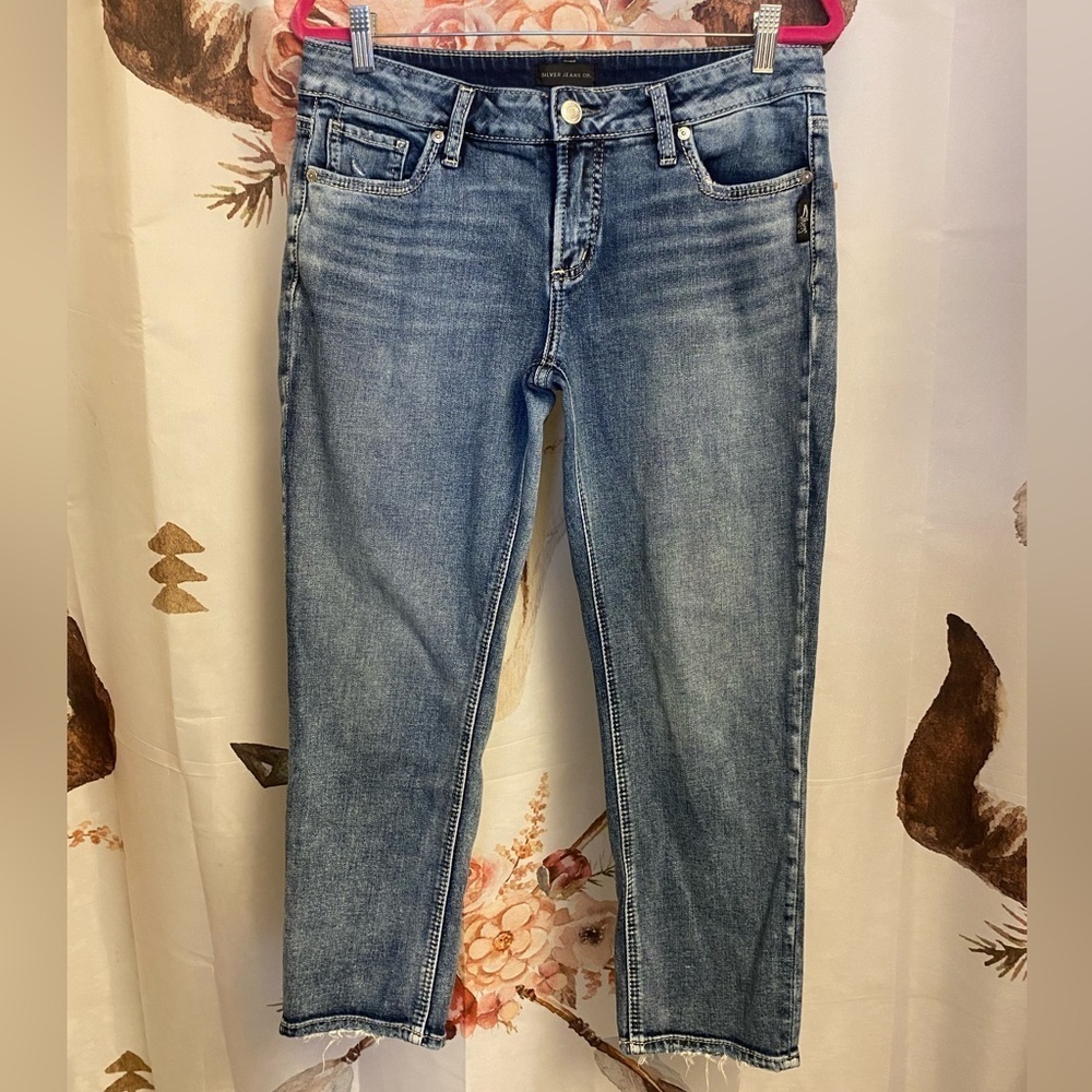 Size 29 Silver slim cropped jeans​​​​